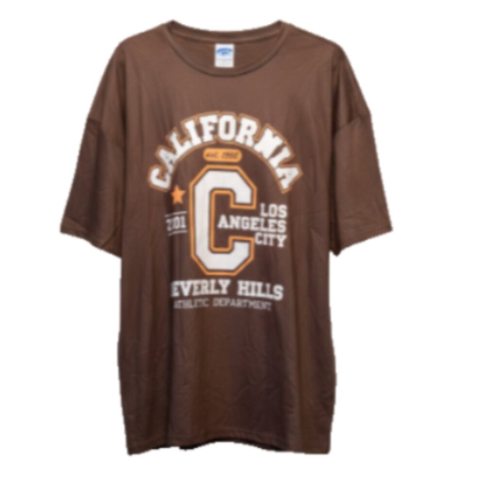 Airblaster T-Shirt Men XL Brown Beverly Hills CA LA Graphic Skate Snow